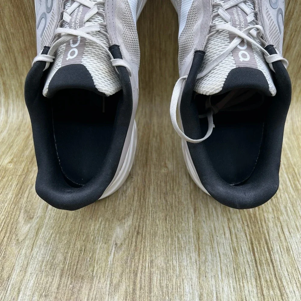 On Cloudsurfer Next Men's Size 12 Glacier White Running Shoes CloudTec Sneakers